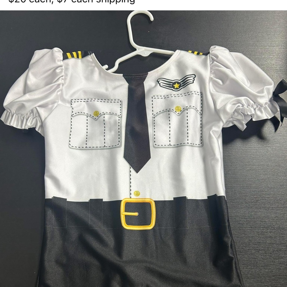 Pilot Costume for Kids - White and Black